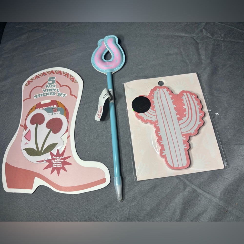 3 pc New Cactus Notepad Set NWT